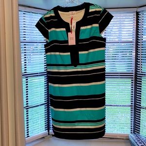 Dress with stripes